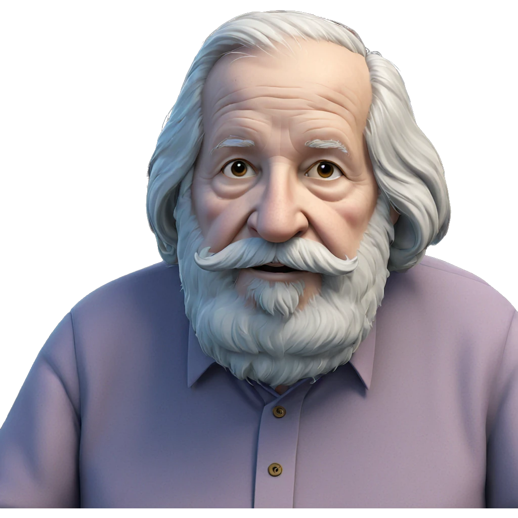 wise old man with book emoji