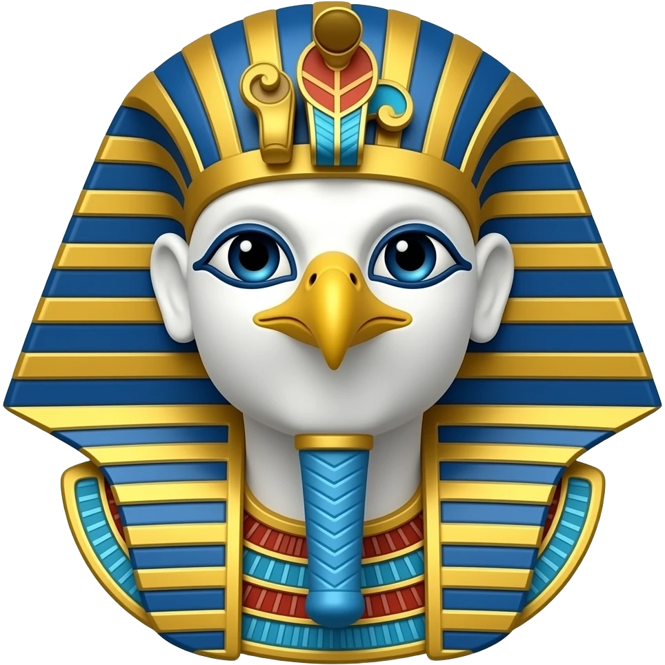 eye of horus, man with falcon face emoji