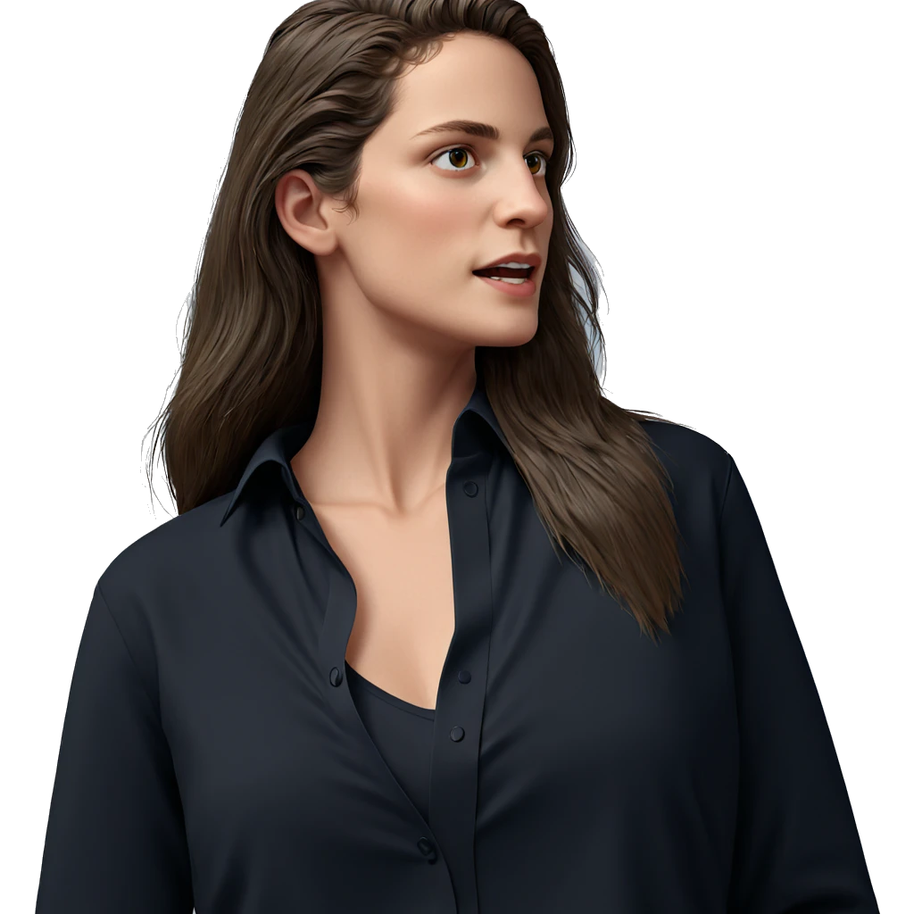 male portrait with brown hair emoji