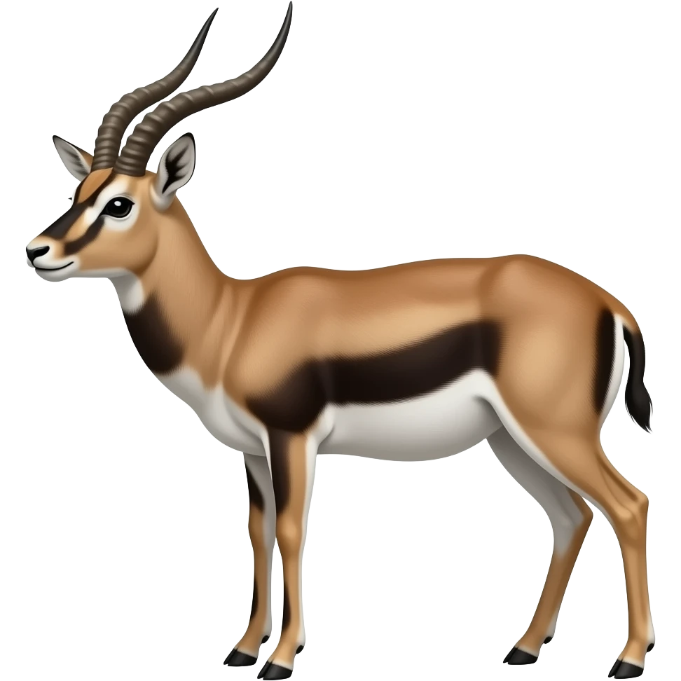 Black blackbuck emoji