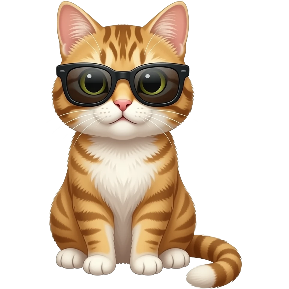 Cat wearing sunglasses emoji