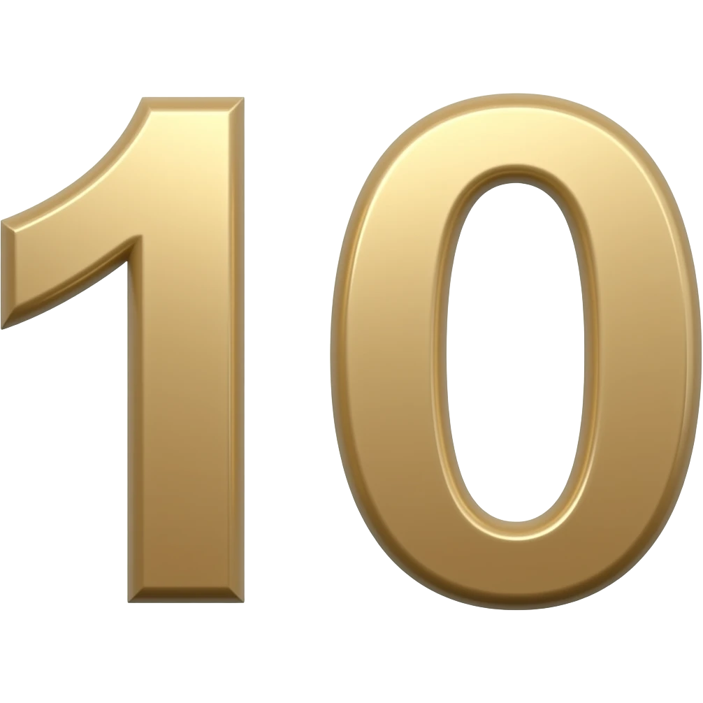 number 10 emoji