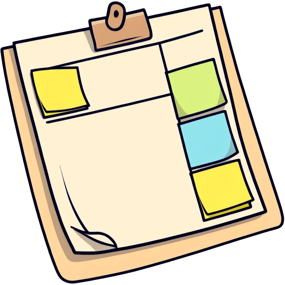 Sticky notes for planner emoji