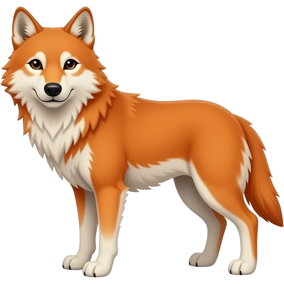 Red wolf emoji