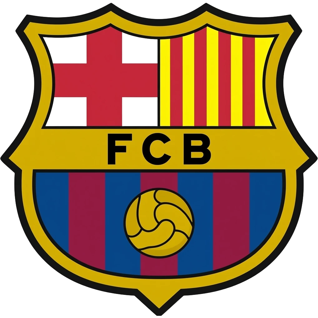 Fc Barcelona white background emoji