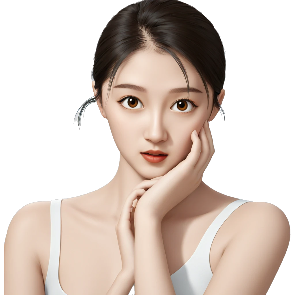 realistic portrait of girl emoji