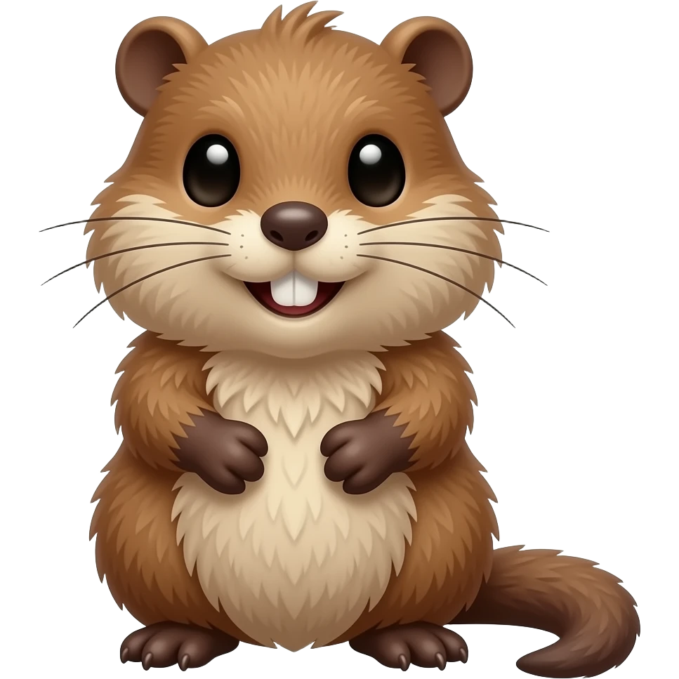 Cute MUSKRAT emoji