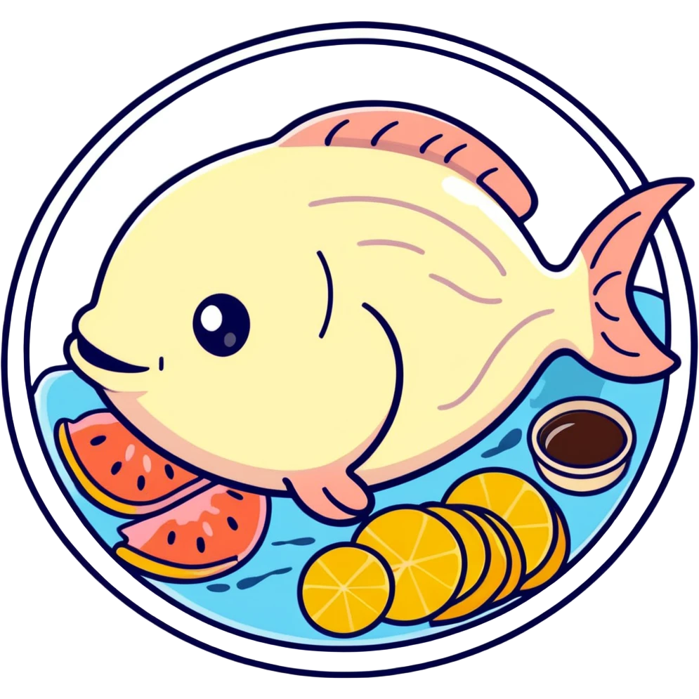 Blob fish filming a mukbang  emoji