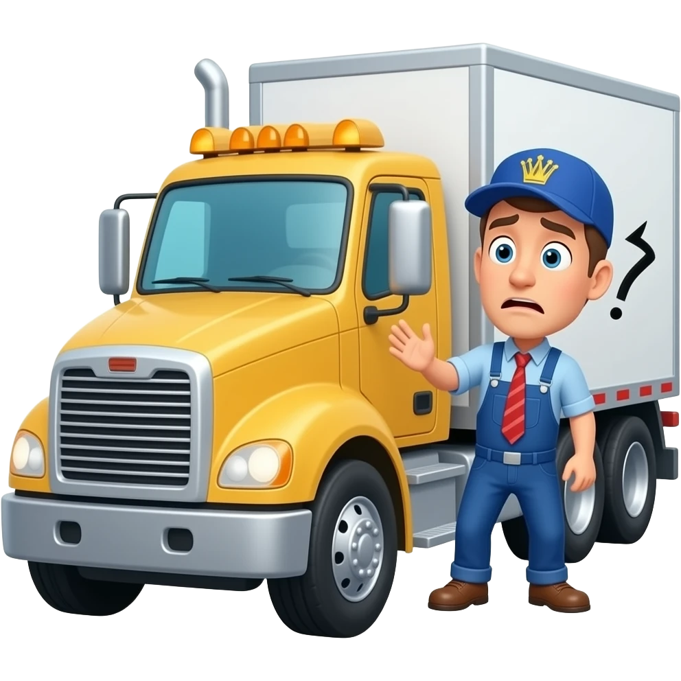Rookie truckdriver  cant back emoji