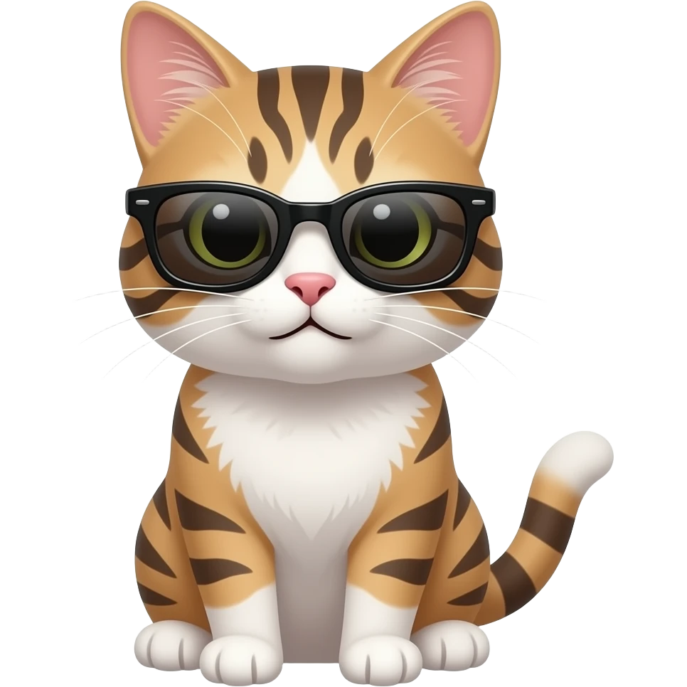 Cat wearing sunglasses emoji