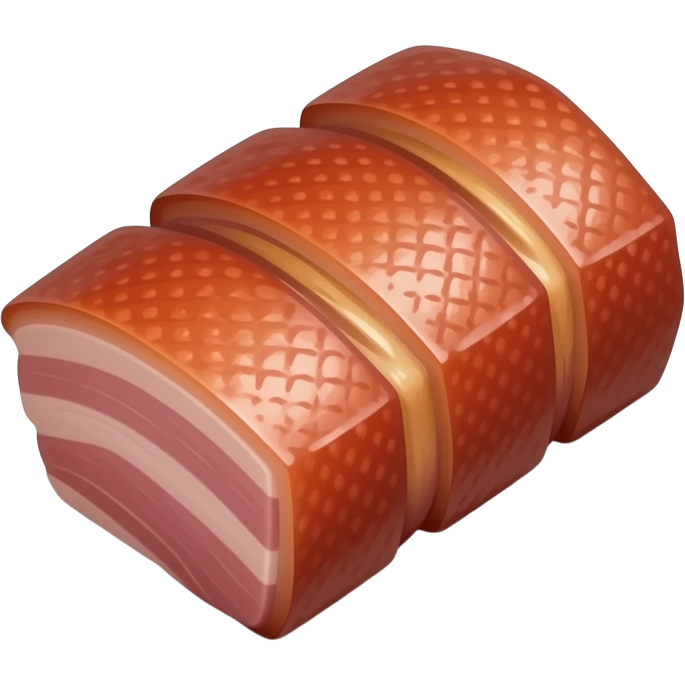 realistic -- char siu emoji