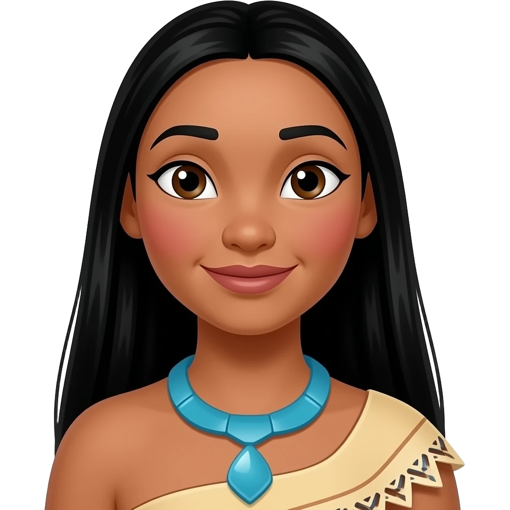 Pocahontas from Disney Princess emoji