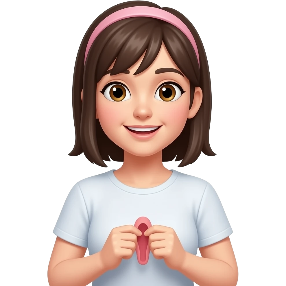 Girl opening up herVagina emoji