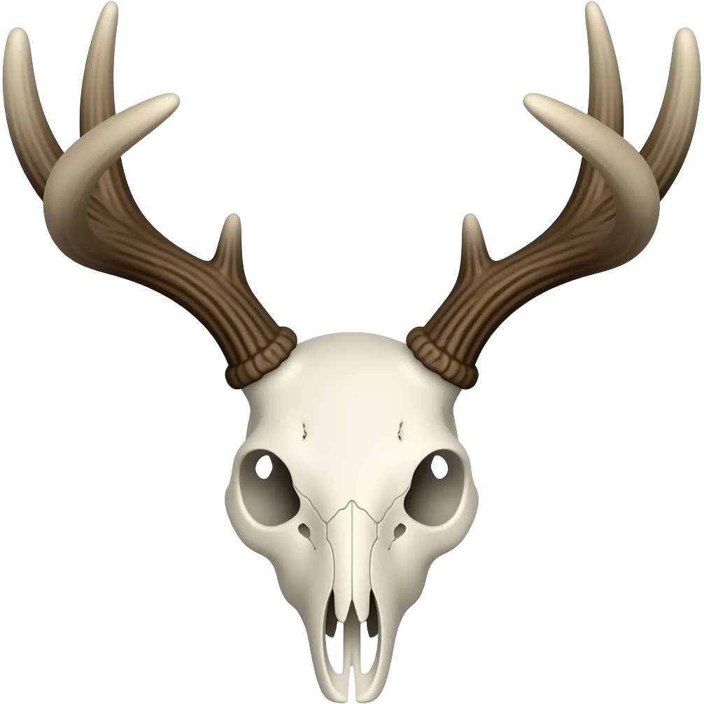 Deer skull emoji