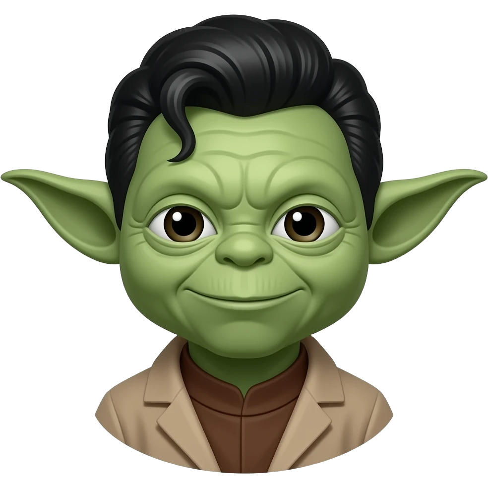 Yoda as elvis emoji
