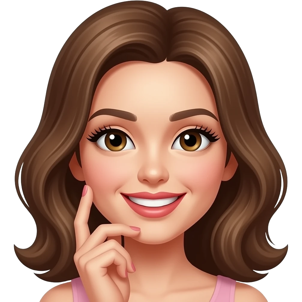 😊this emoji wearing lipstick lashes and hand with nails emoji