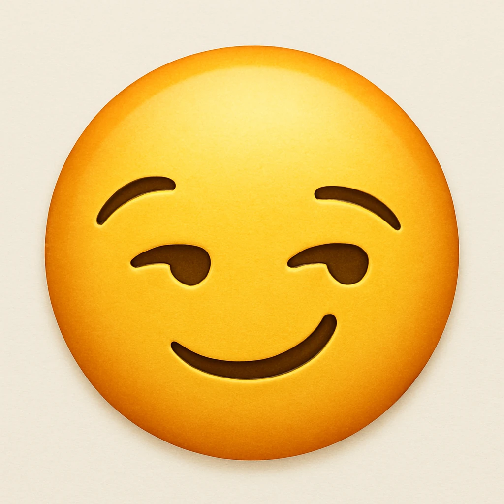 emoji with smirking face emoji