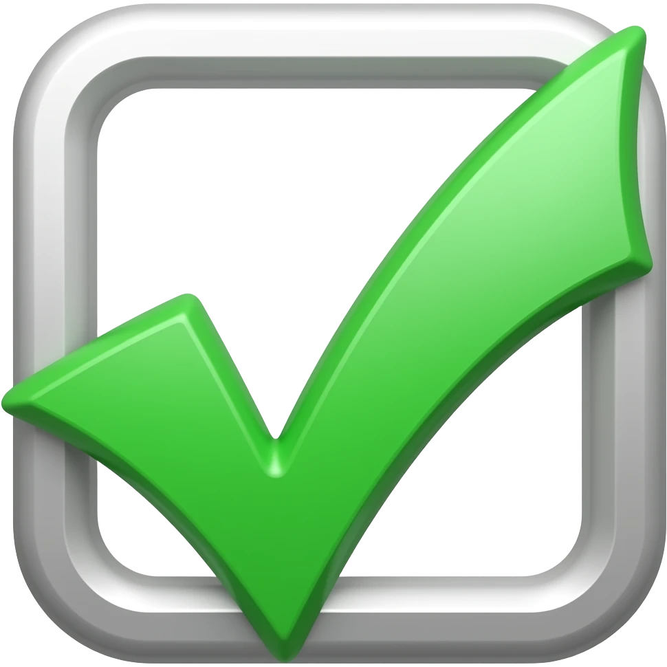 Verification transparent background emoji