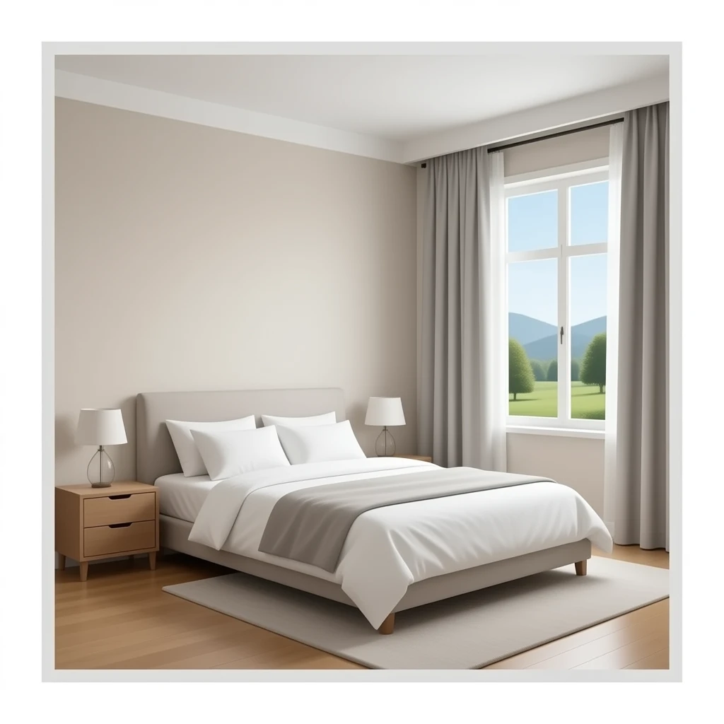 realistic bedroom neutral color emoji