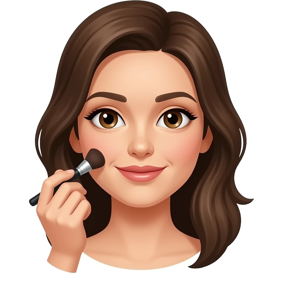 Une dame qui se maquille emoji