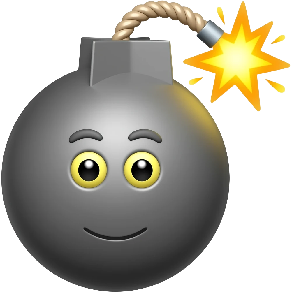 bomb emoji