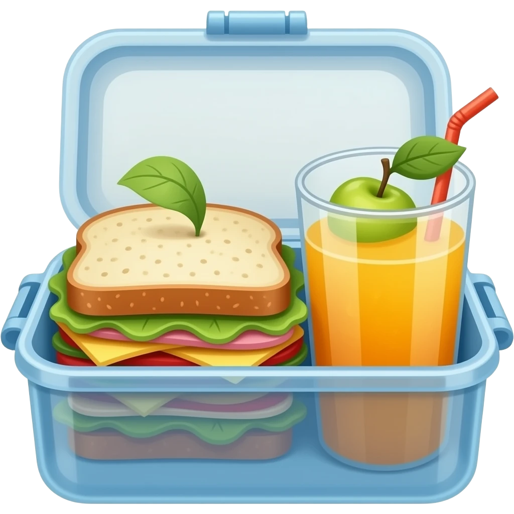 Emoji Merenda da escola emoji