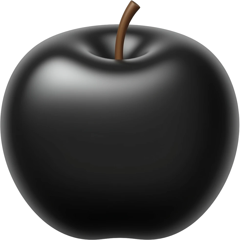make a  black apple emoji