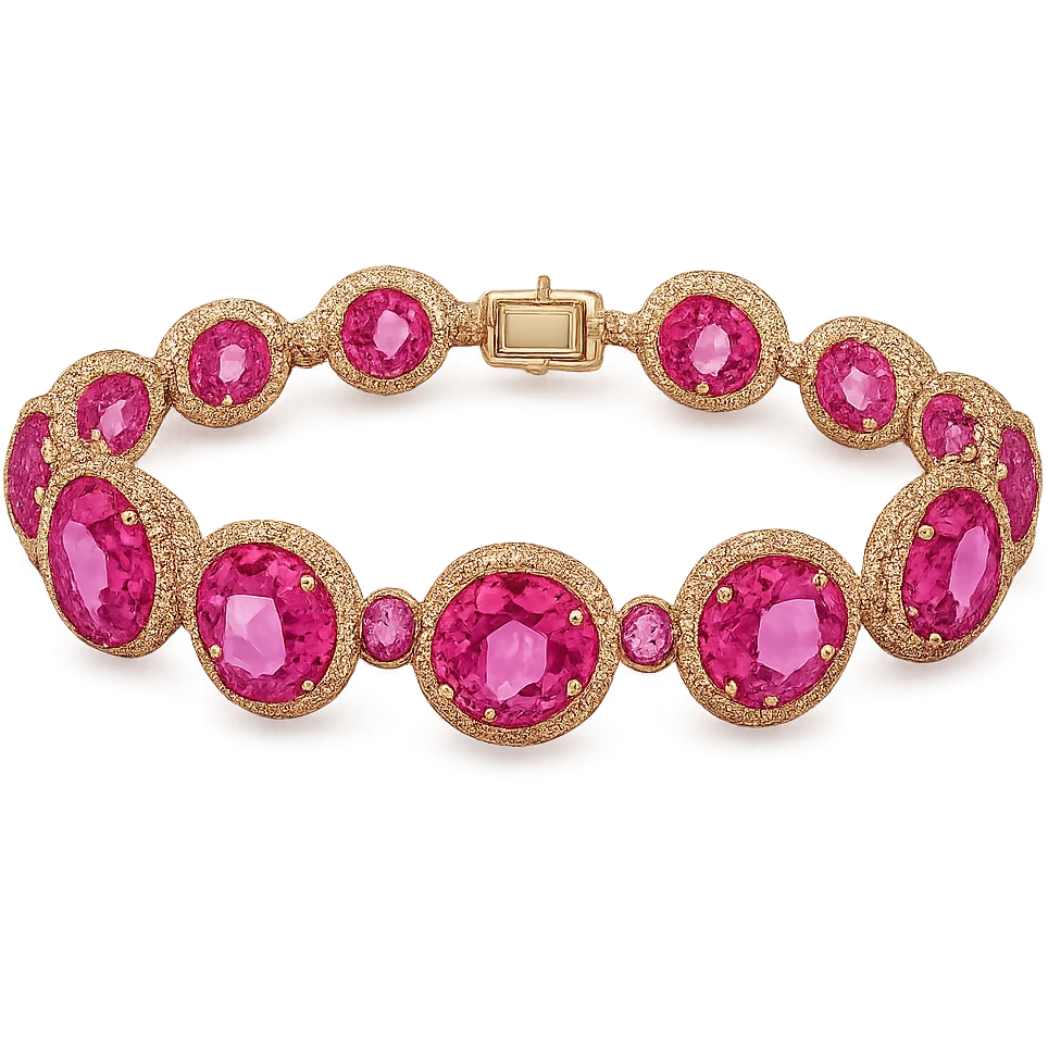 pink gemstone bracelet emoji