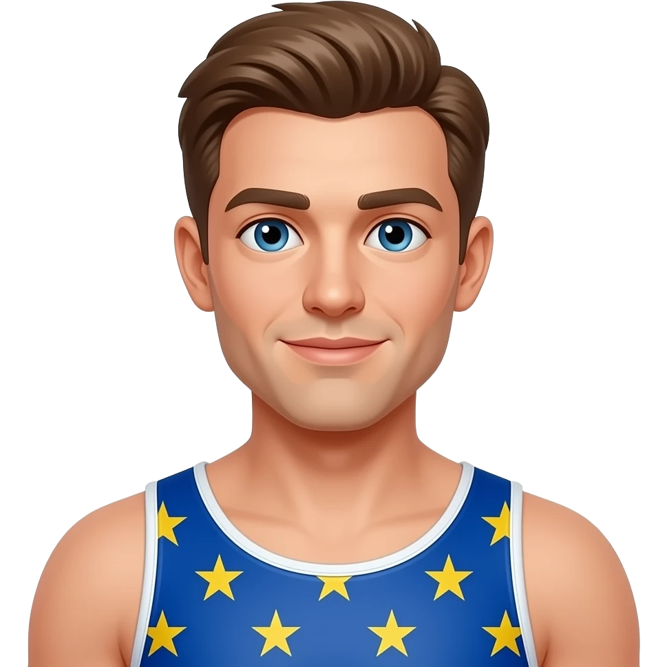 Handsome man wearing a European bathing suit emoji