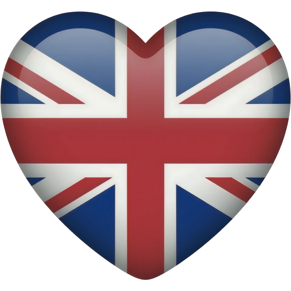 United Kingdom heart flag emoji