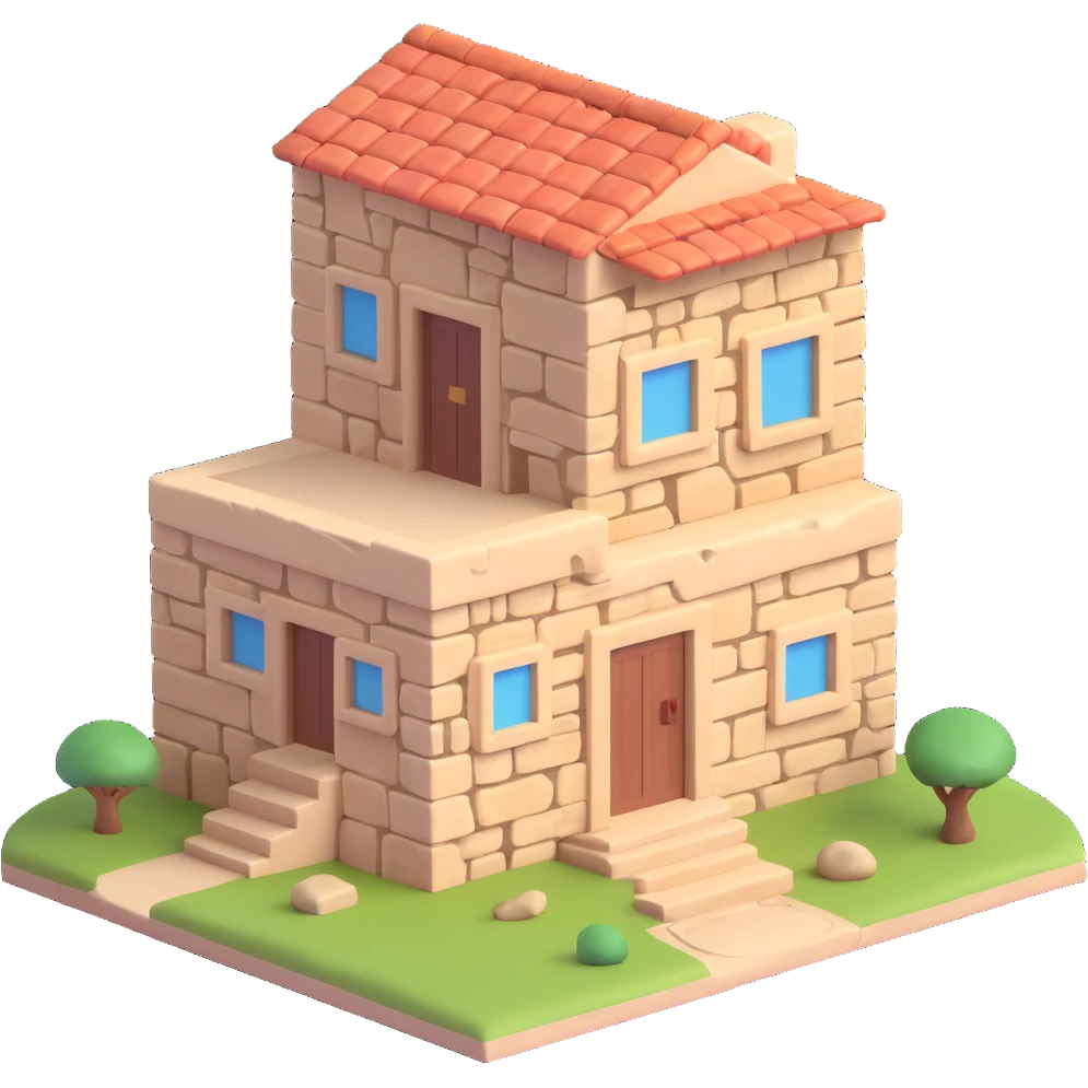 Palestinian old stone home emoji