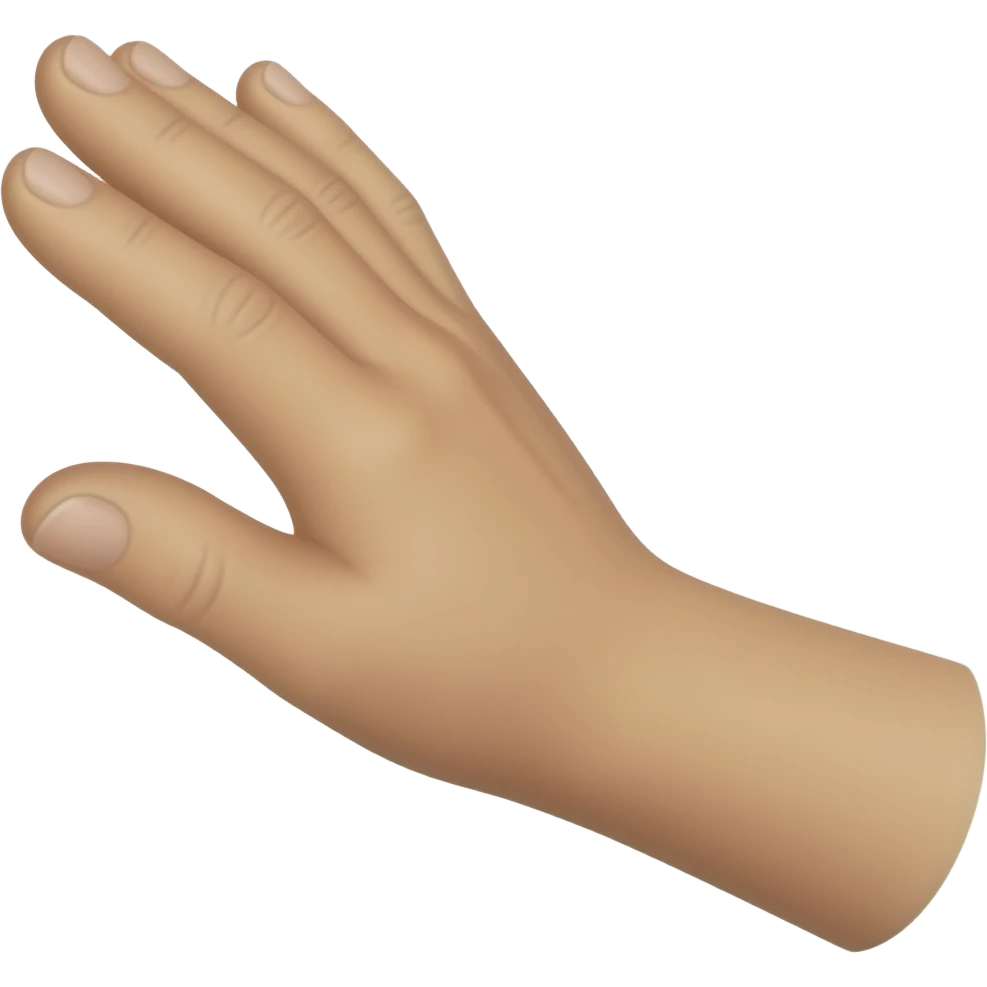 emoji arm geste offene hand, kein körper emoji