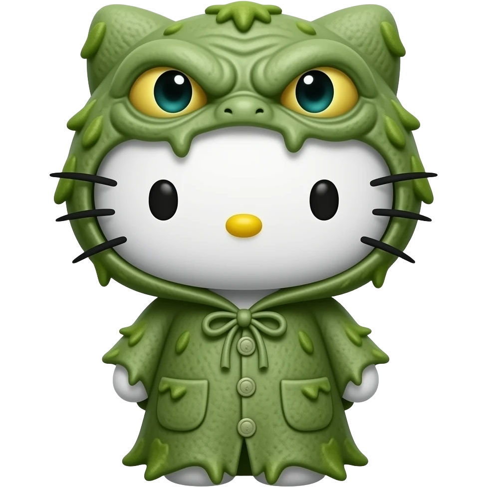 hello kitty disfrazado de gollum emoji