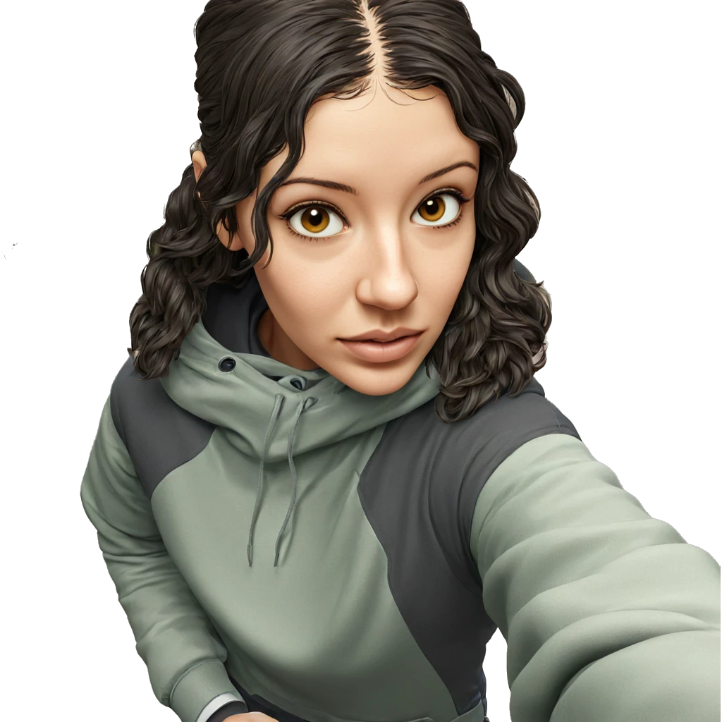 realistic portrait of girl emoji