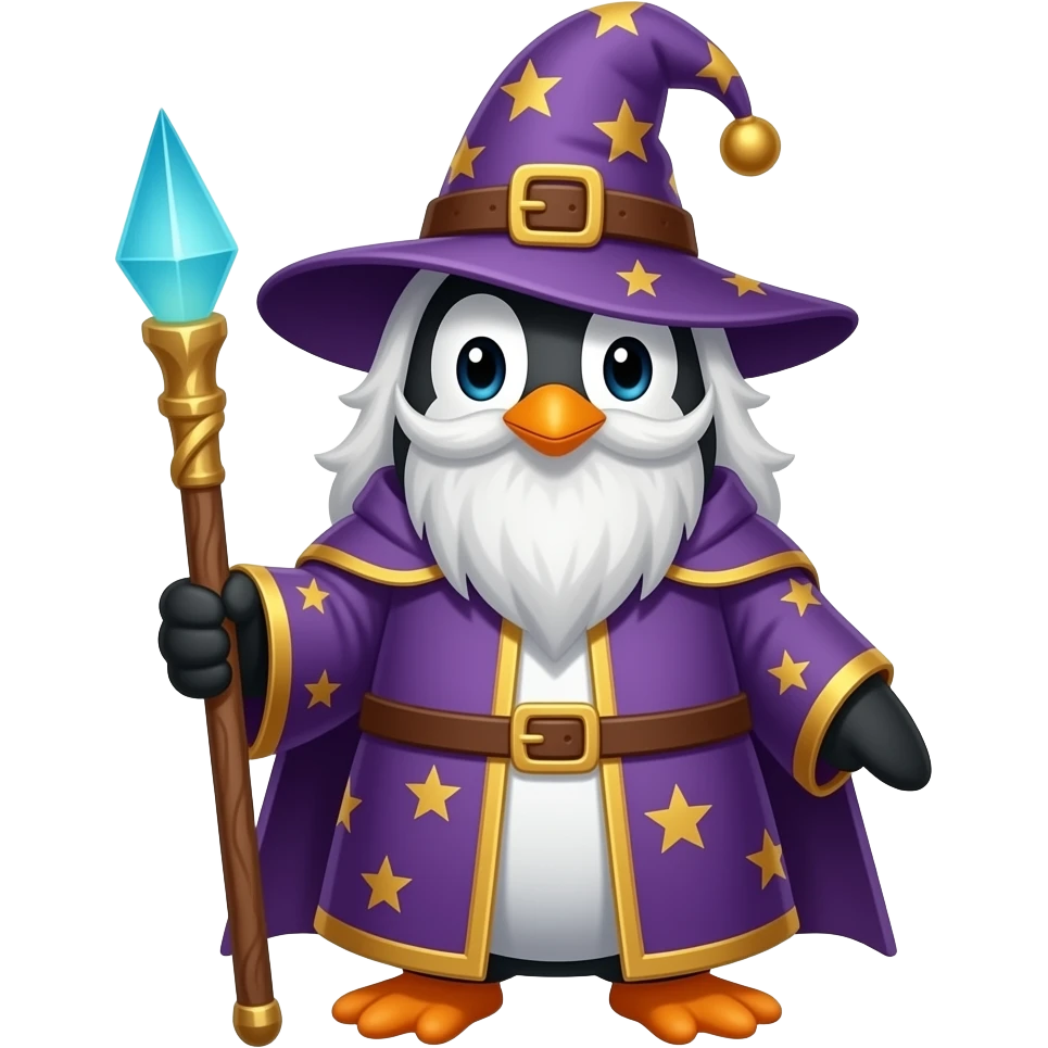 Penguin Wizard emoji