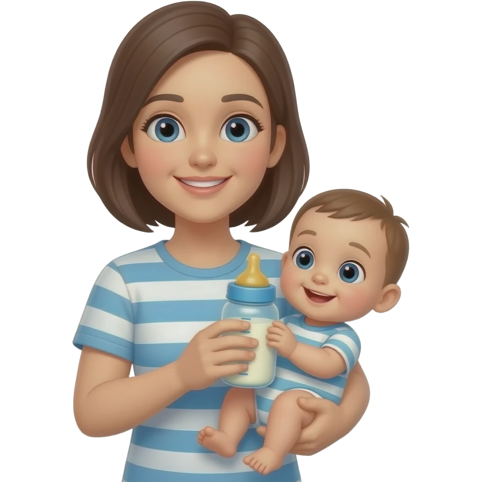 🧍🏼+ 👶🏼= 🍼 emoji