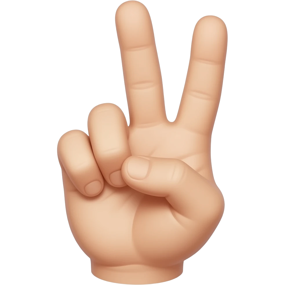 Can I get a hand holding up 3 fingers (thumb index middle) emoji