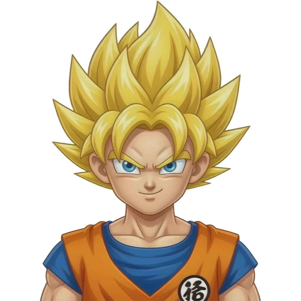 Goku super Sayajin emoji