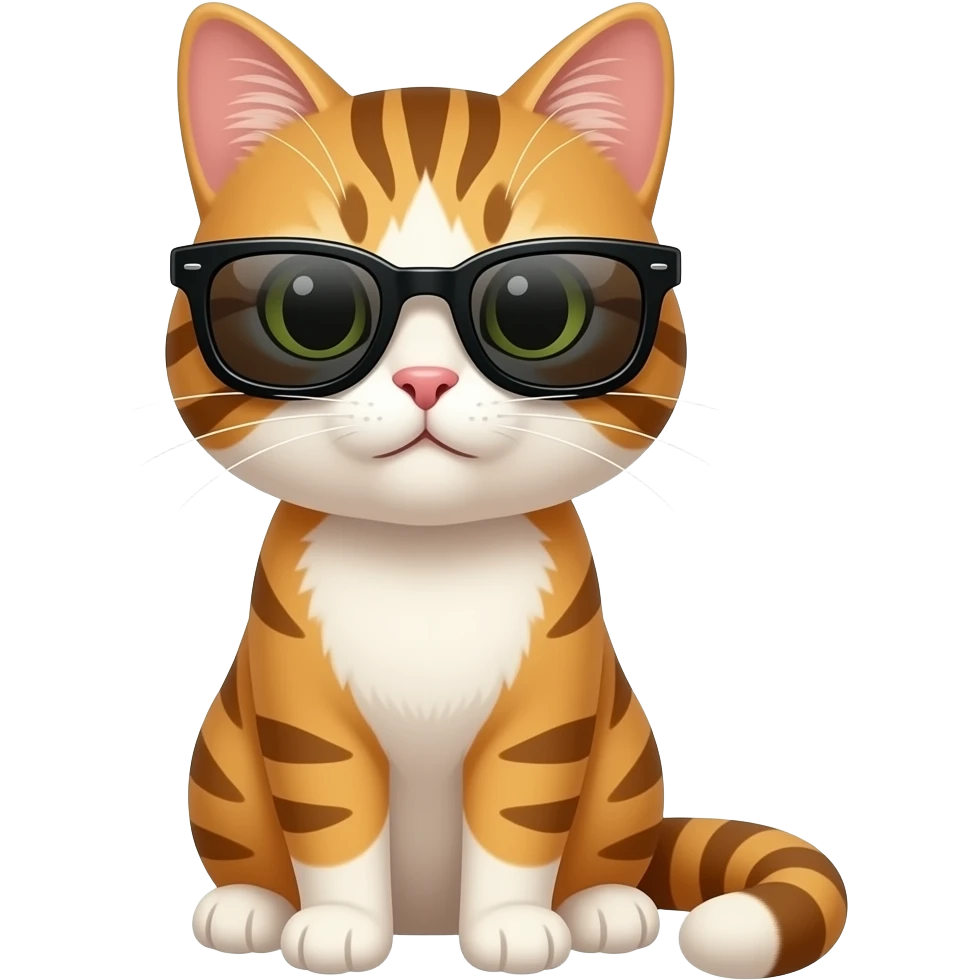 Cat wearing sunglasses emoji