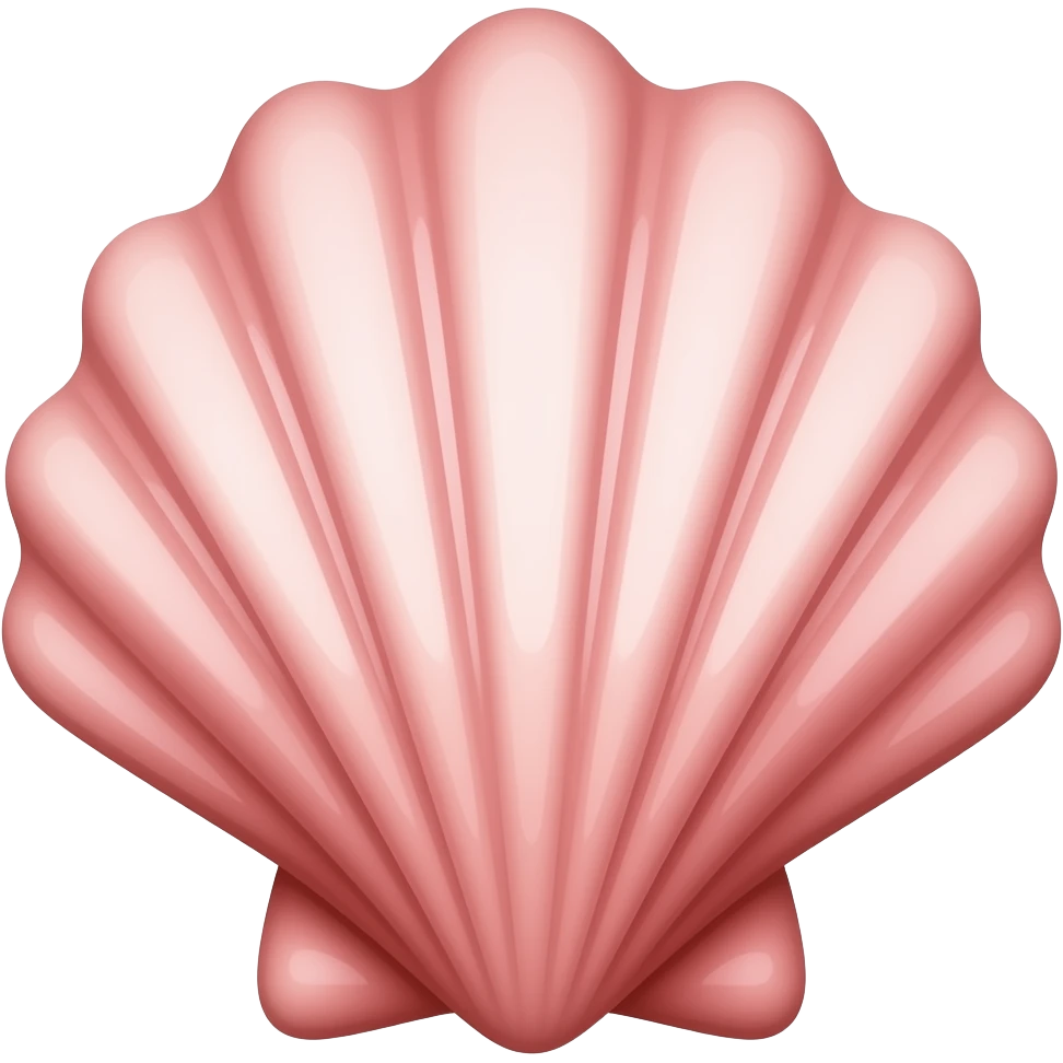 Pink shell emoji