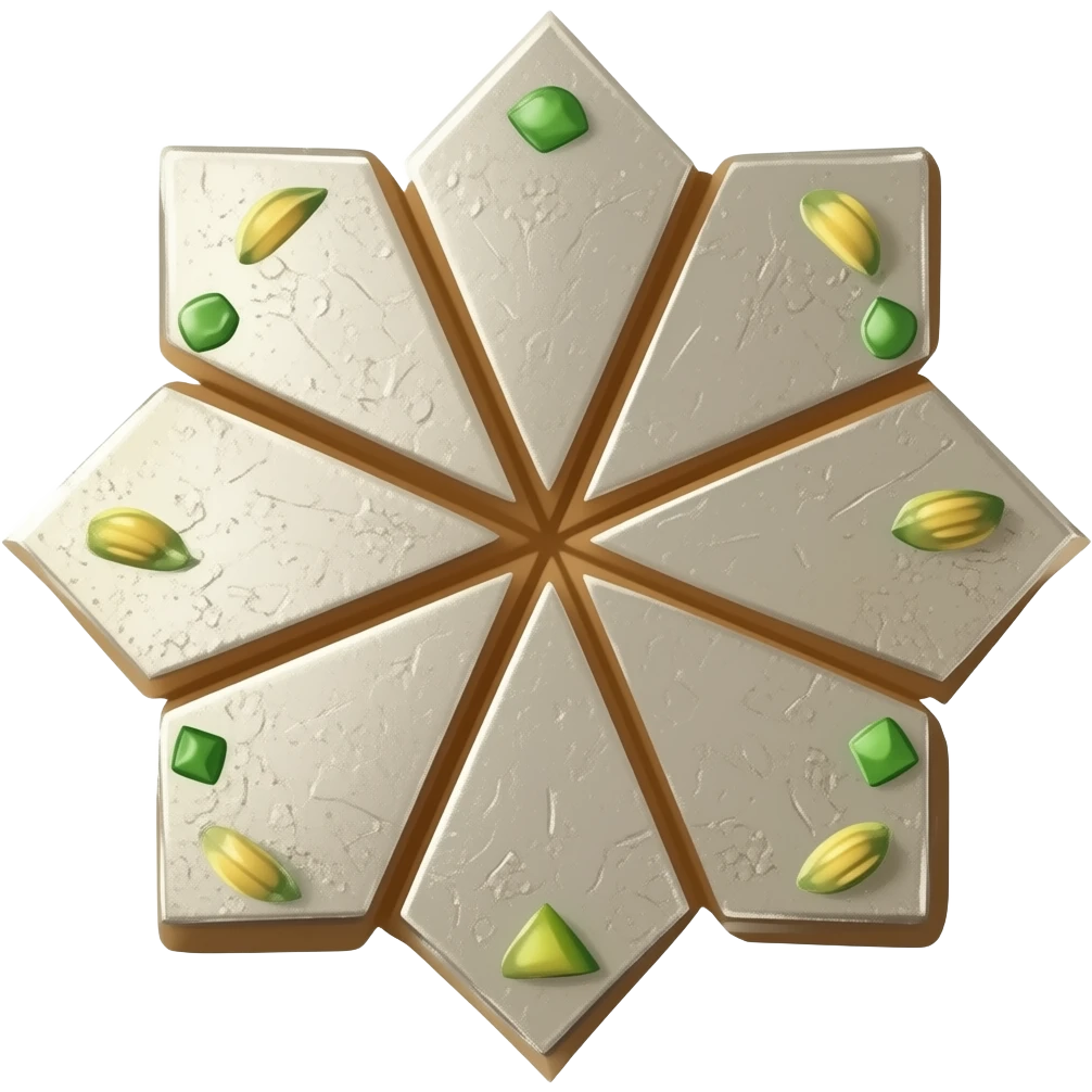Create an emoji of kaju katli emoji