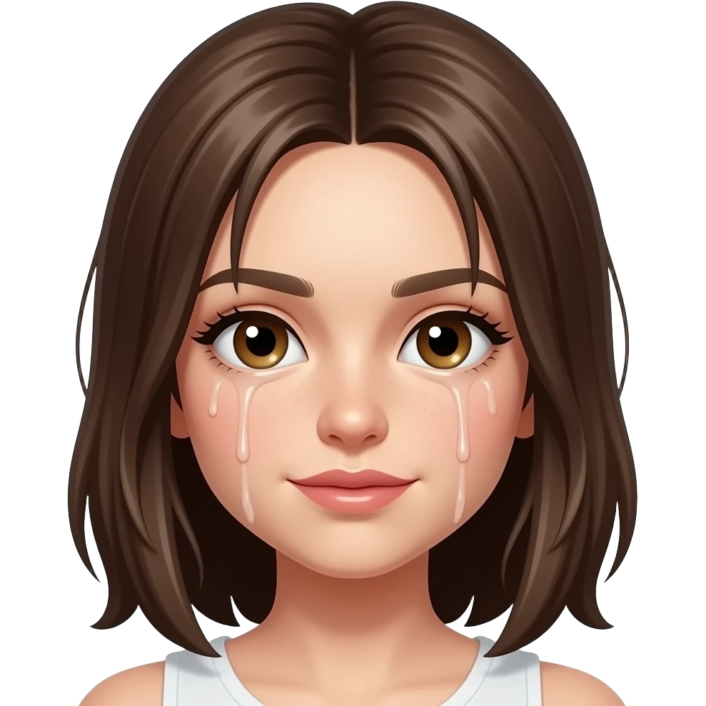 girl's hair dripping with cum emoji