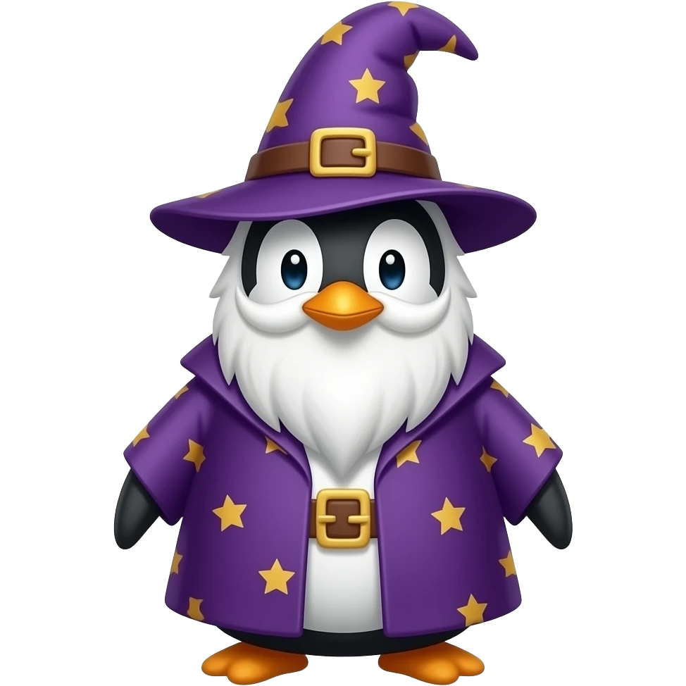 Penguin Wizard emoji