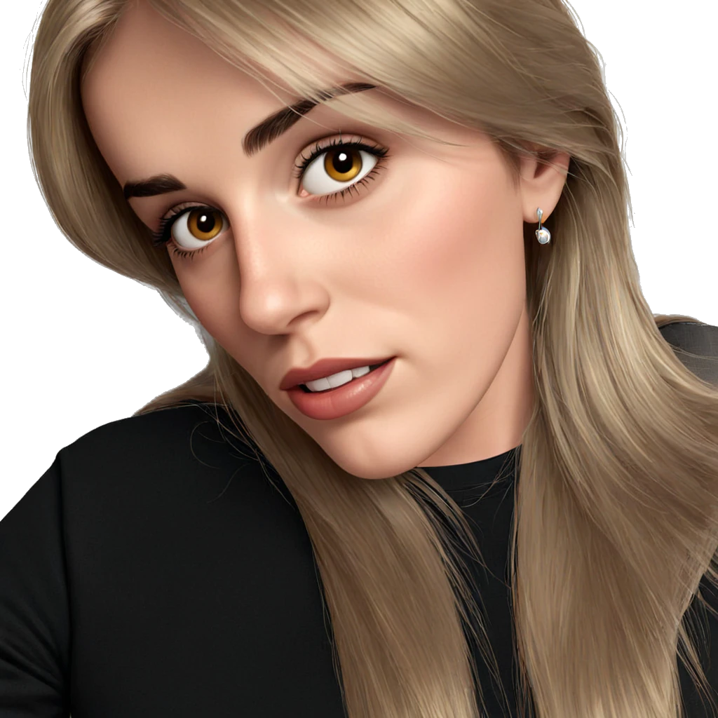 realistic portrait of girl emoji