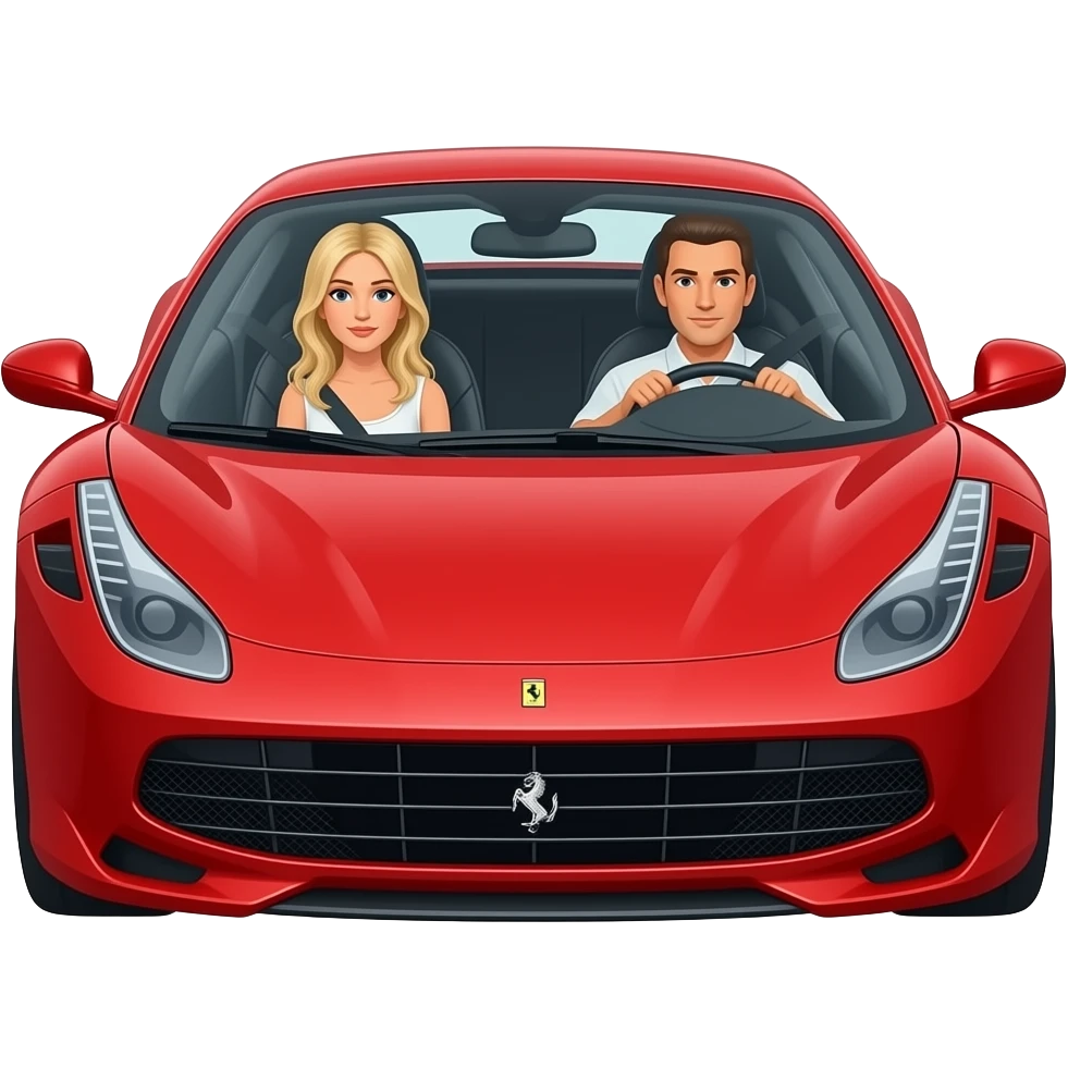 этот персонаж за рулем феррари с девушкой блондинкой emoji