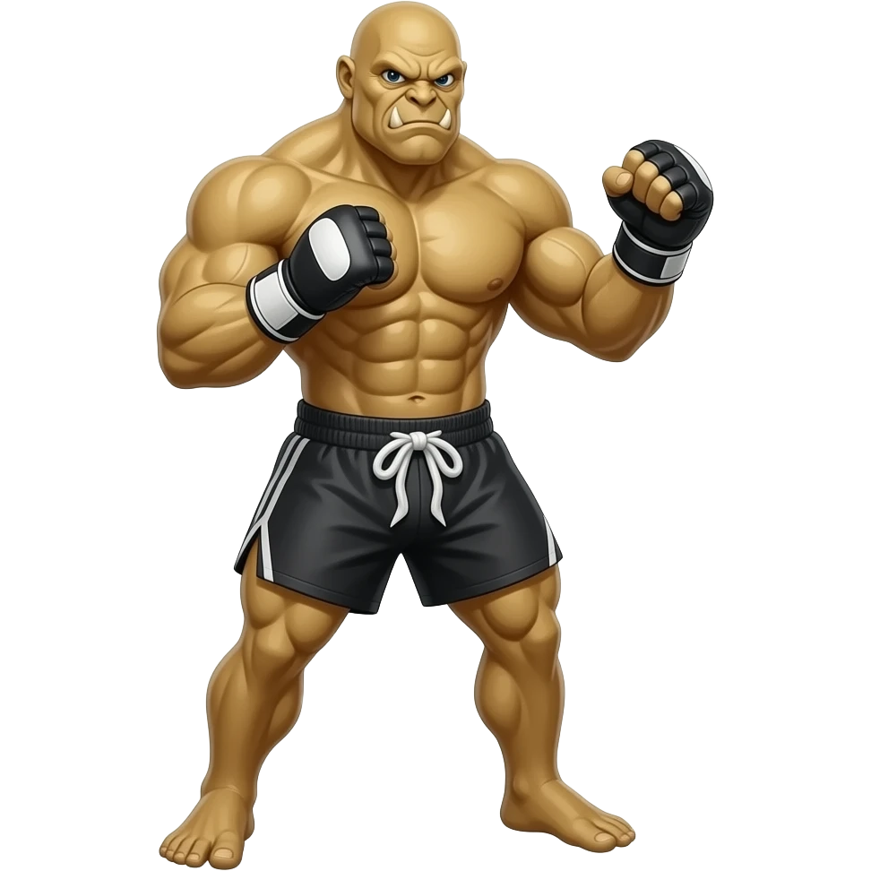 tan sexy female Muay thai monster More monster emoji