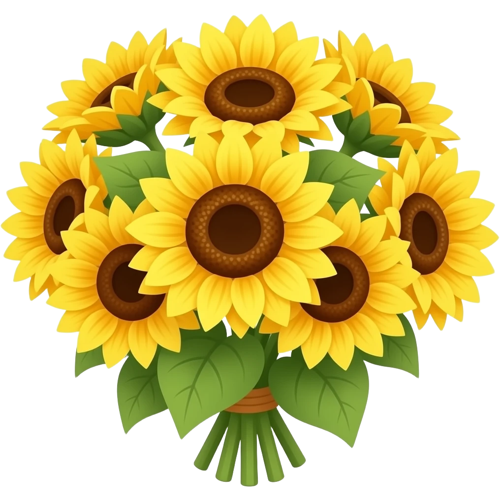 Bouquets of sunflower emoji