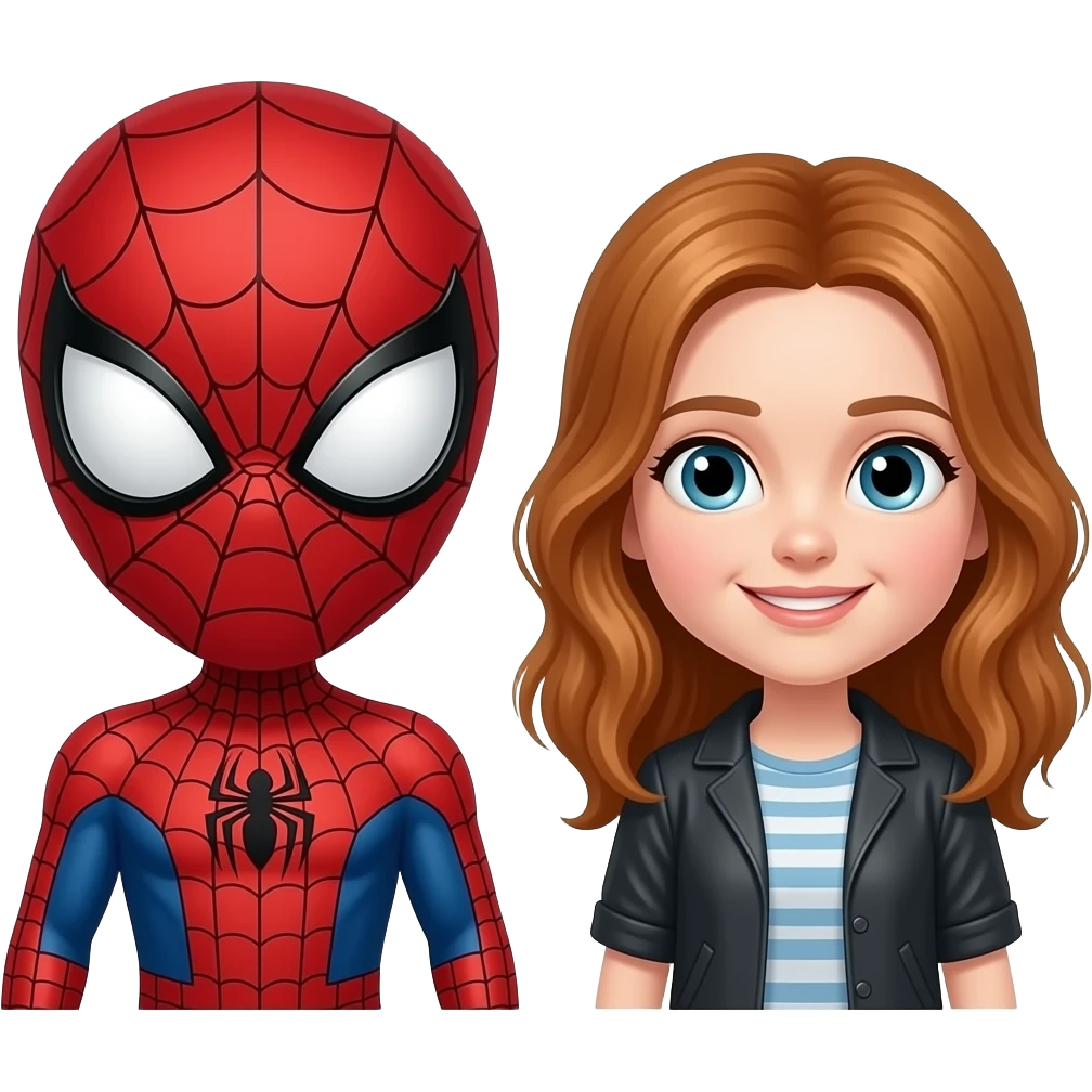 spider man and the hermion granger emoji