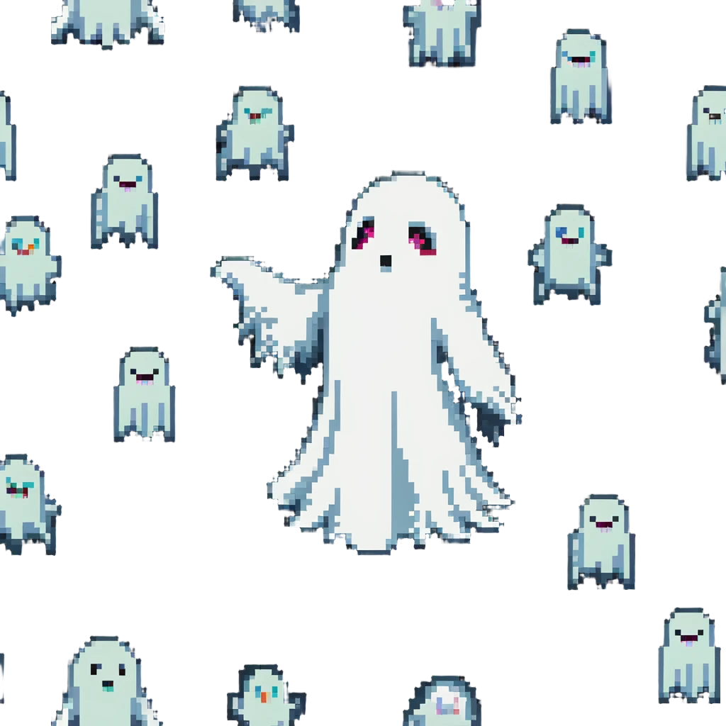 floating ghost emoji