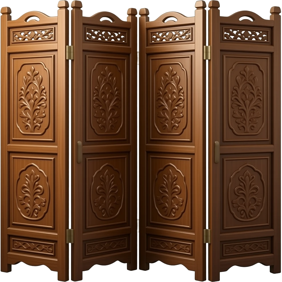 folding wood screen emoji